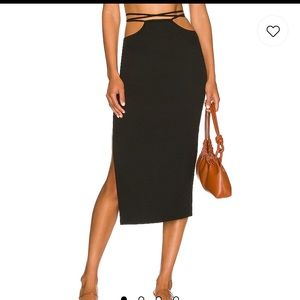 WeWoreWhat Cutout Midi Skirt